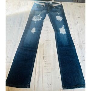 A7 crystal embellished Y2K jeans‎ Sz 28.